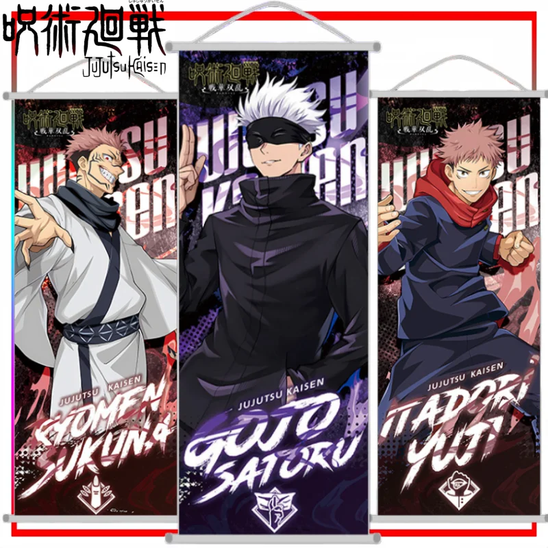 Jujutsu Kaisen - Póster de Pared Largo con Diseño de Satoru Gojo, Decoración, Papel Tapiz, Merchandising de Anime, Regalo Festivo, Juguete de Moda