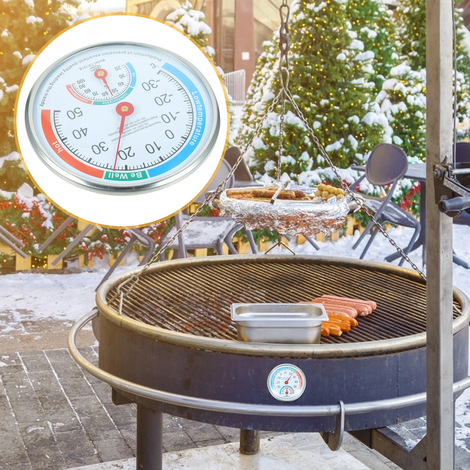 

Durable High Precision Hygrothermograph Indoor Outdoor Analog Humidity Temperature Meter Mini Hygrothermograph