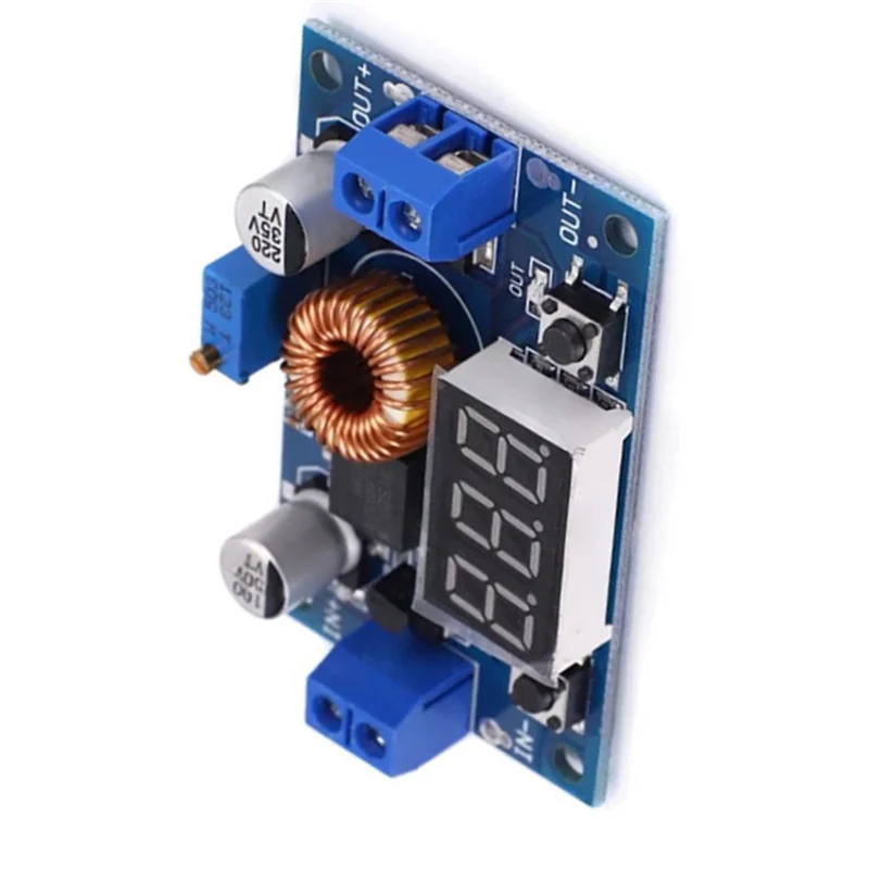 A15Q-XL4015E Voltage Adjustable Voltage Reduction Power Module With Voltmeter Digital Display 5A High-Power 75W DC Board