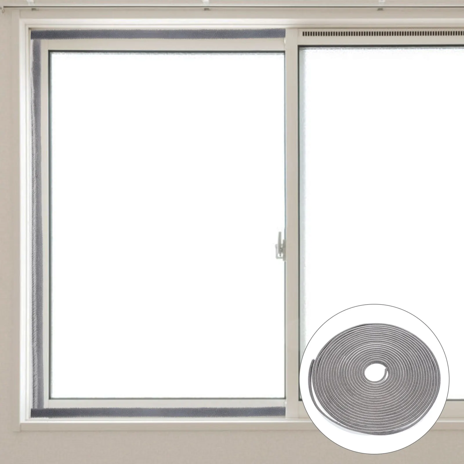 

1 Roll Self-Adhesive Door Seal Strips Windproof Soundproof Sealing Strip For Windows Doors Home Use Weather Stripping Durable