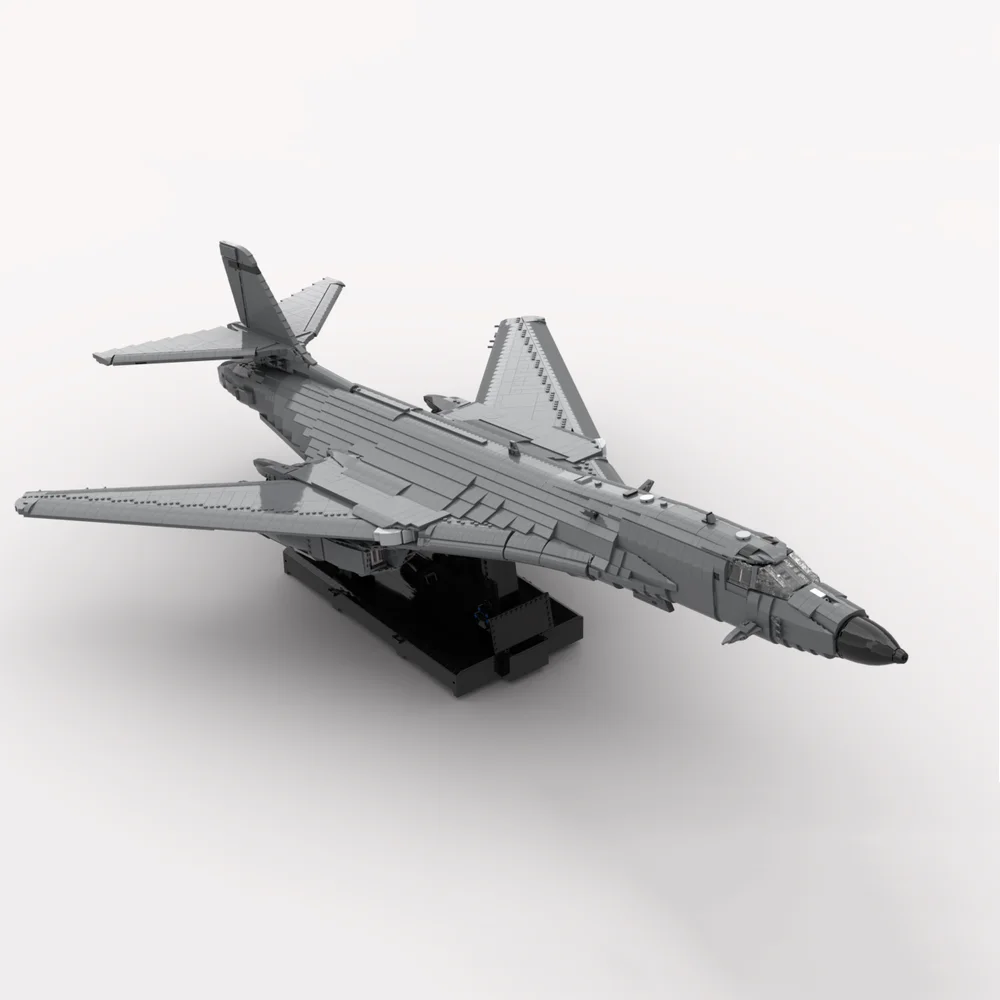 8472PCS B-1 Lancer Airman Strategic Bomber MOC Building Blocks Custom Made Assembled Model Toy Brick Children\'s Birthday Gifts