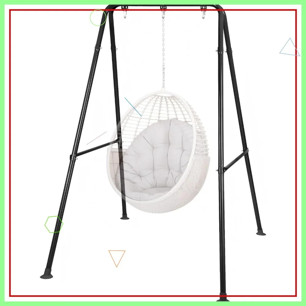 

Heavy Duty Hammock Stand, Metal Swing Frame, Max Load 330lbs Portable for Indoor Outdoor Patio Garden Backyard