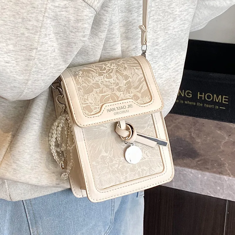 

Ele Women's Crossbody Phone Bag Faionable Summer 2025 Small Square oulder Bag Casual Simple Sle PU Leather Handbag