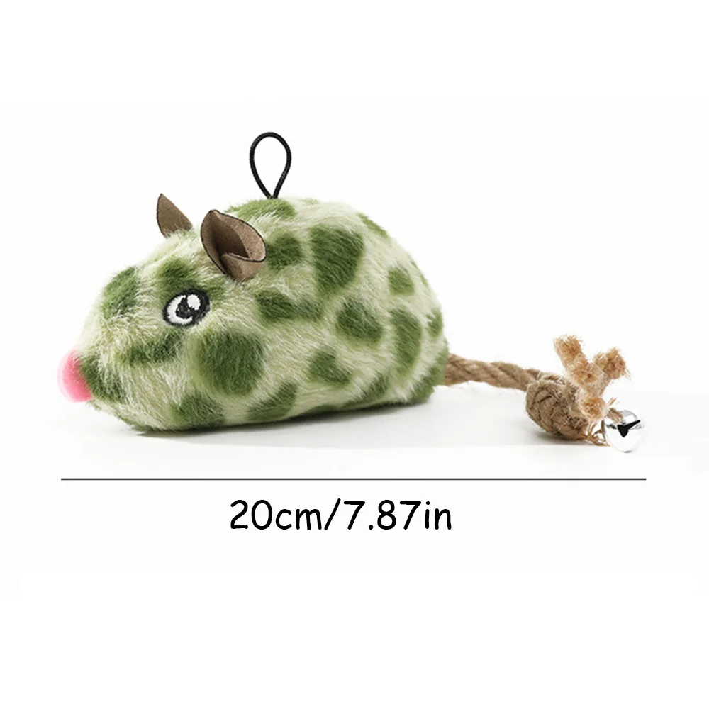 لعبة قطط الفأر المتينة التي تصدر صوتًا، لعبة الحيوانات الأليفة التفاعلية ذاتية اللعب لتخفيف الملل، لعبة مضغ حرق الطاقة للقطط والقطط #6