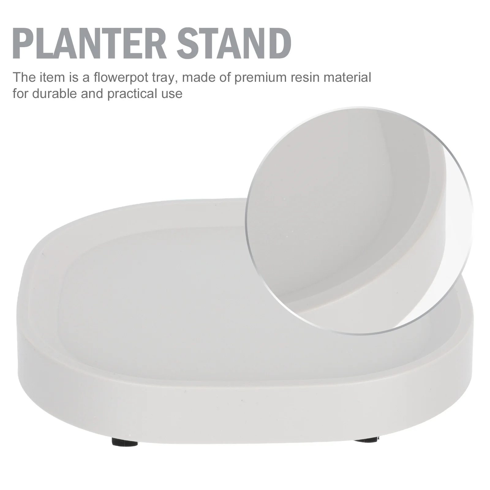 

1Pcs Universal Wheel Flowerpot Tray Resin Removable Planter Holder Movable Base Storage Tray Indoor Outdoor Floor Protection