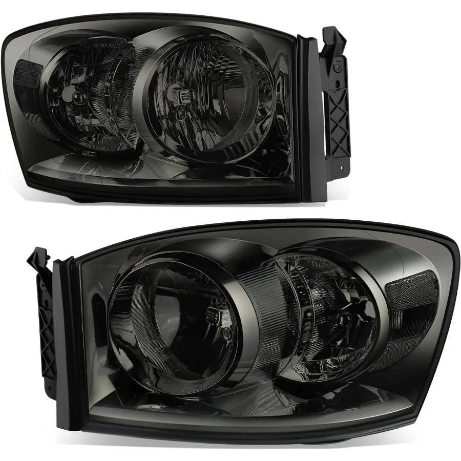 

Фары в сборе, совместимые с галогенными фарами Dodge Ram 1500 2500 3500 со стороны водителя и пассажира 2006, 2007, 2008, 2009, Re