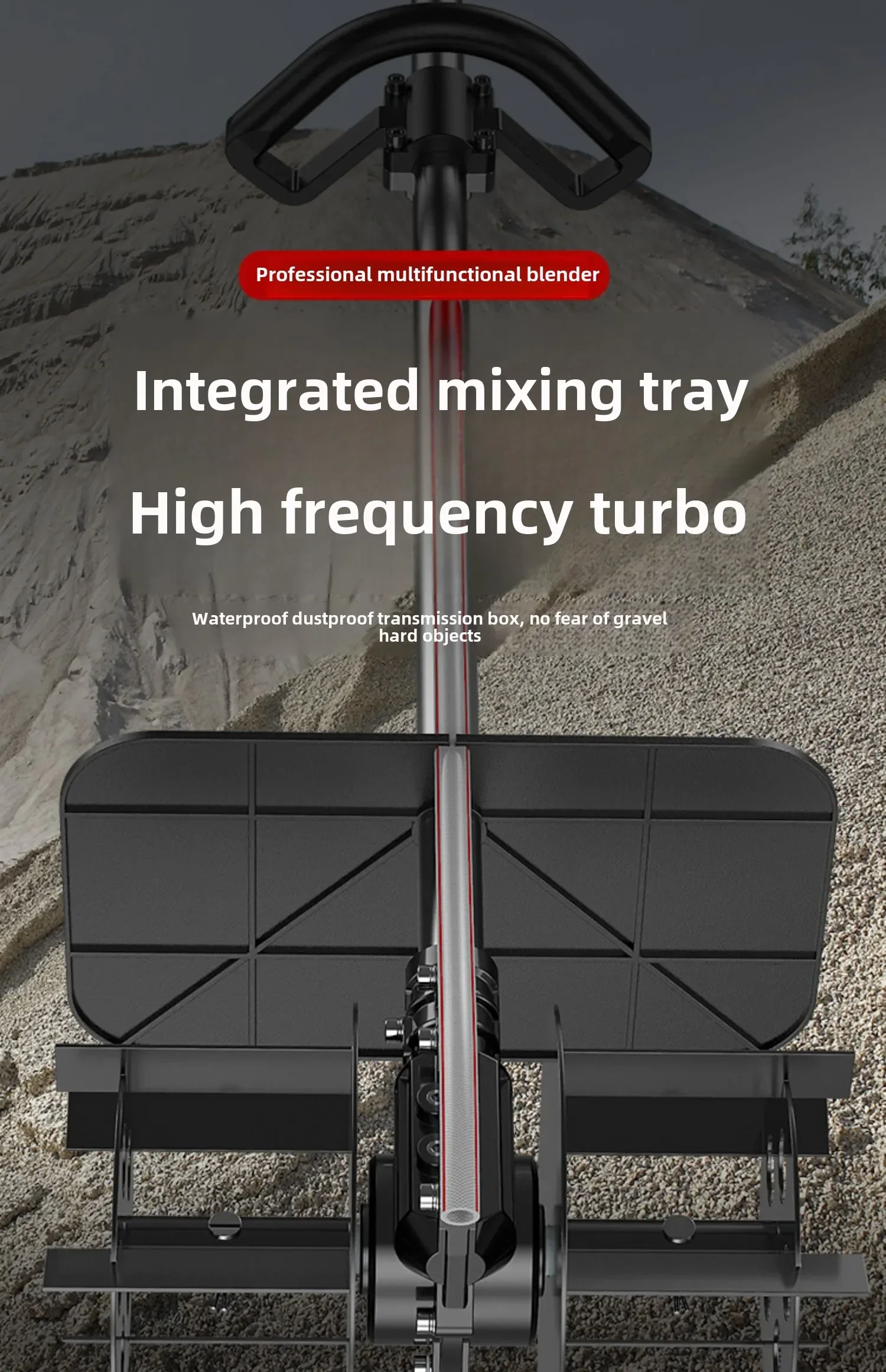 Portable Cement Mixer with Lithium Battery for Multi-function Use on Construction Sites and at Home