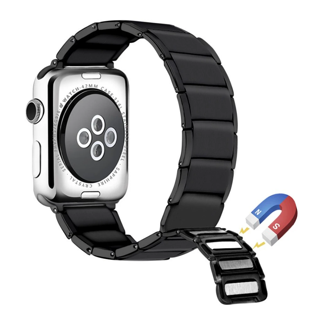 

Metal Strap for Apple Watch Ultra Band 49mm 45mm 41mm 44mm40mm 42mm 38mm Smart Watch Magnetic Bracelet for iWatch 8 7 6 5 4 3 SE