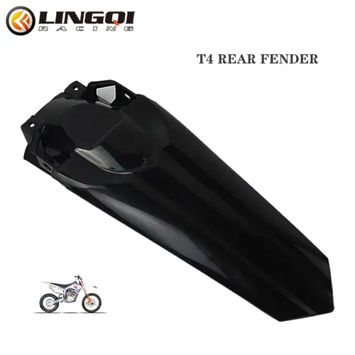 LYNNCHI motocicleta T4 guardabarros trasero cubierta de plástico cubiertas de guardabarros trasero para KAYO T 4 todoterreno Pit Dirt Bike Accesorios