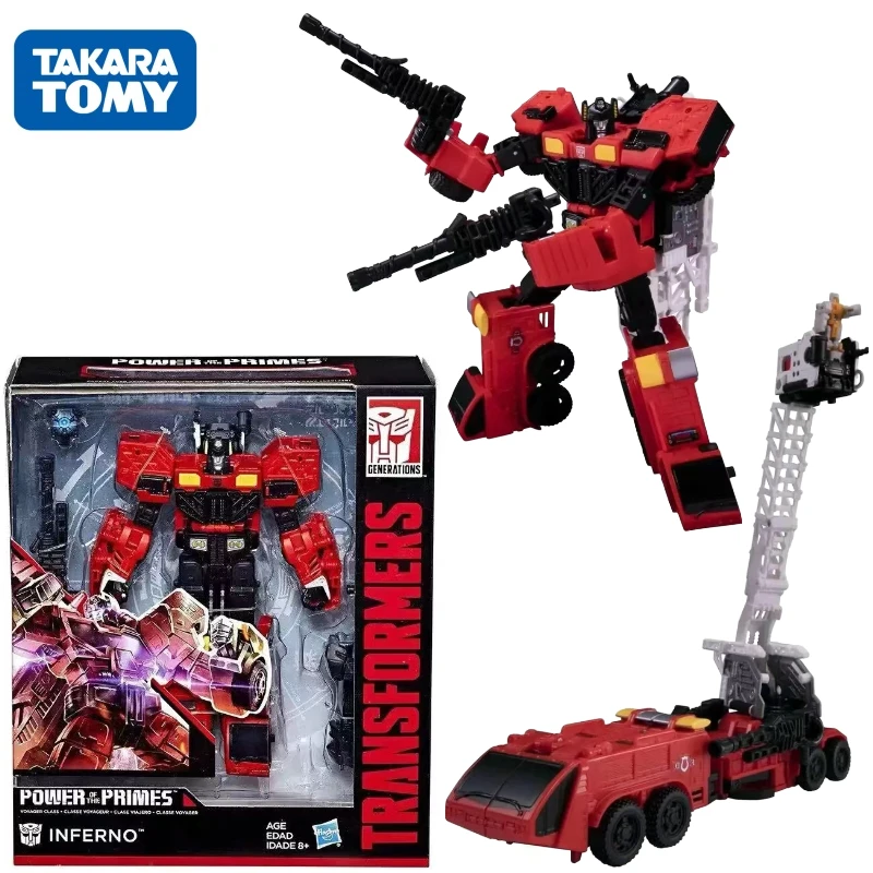 재고 Takara Tomy 트랜스포머 G 시리즈 천원 Shenli V 클래스 소방차 로봇 애니메이션 액션 모델 장난감 선물