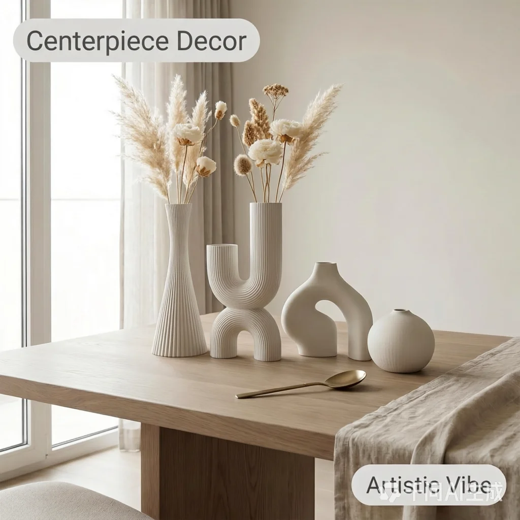 3D Printing Vase - Набор из 4 декоративных ваз в