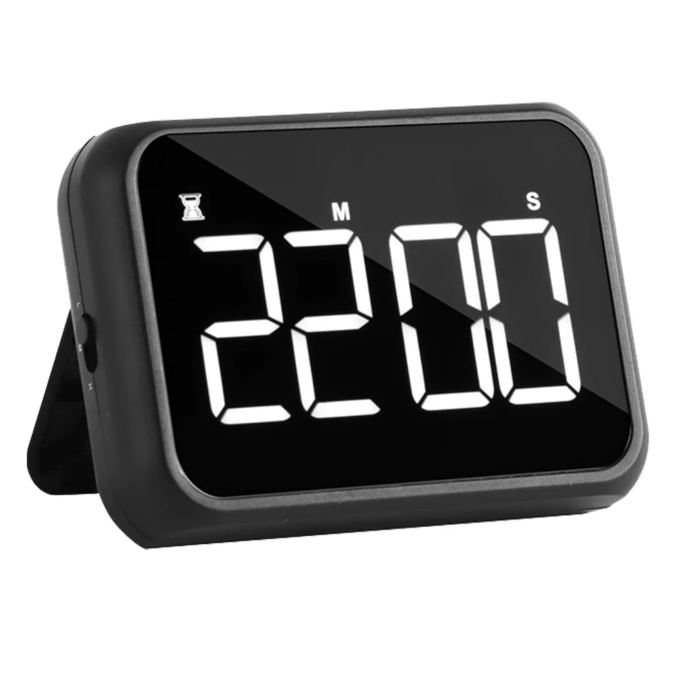 

Светодиодный дисплей для кухни, магнитный цифровой таймер для приготовления пищи, таймер для выпечки, учебы, легкий, легкий для чтения, большой экран