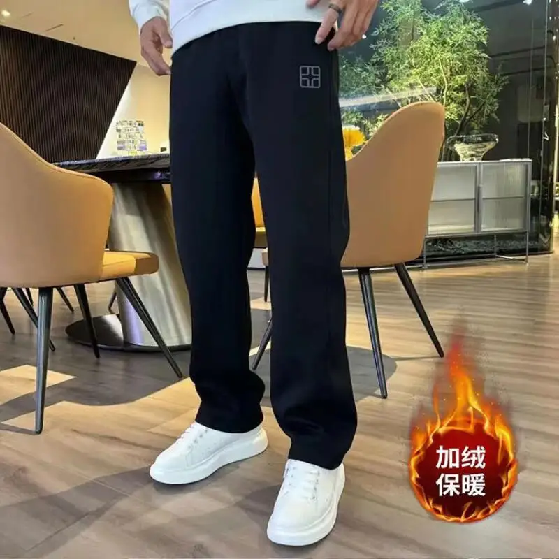 

Мужские зимние брюки, повседневные брюки, мужская одежда, Pantalones Hombre, эластичные термобрюки Y2K, бегуны, новые мешковатые спортивные штаны, оптовая продажа