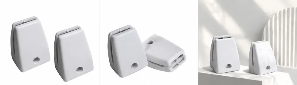 2Pcs Plastic Desk Partition Clamp for Glass Screen Divider Privacy Panel Holder - Sturdy Lightweight Chic Design Fits Conference