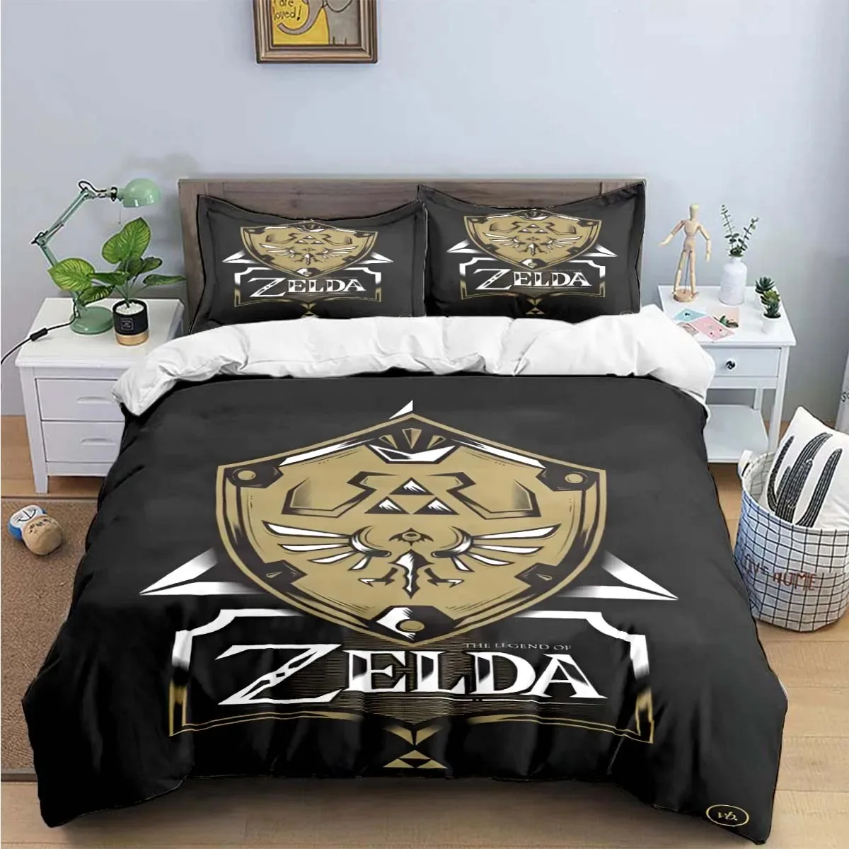 

Изысканные игровые комплекты постельного белья с принтом Z-ZELDA Изысканный комплект пододеяльников Комплект постельного белья Роскошный подарок Домашний текстиль