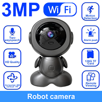 NEW Wifi Wireless Security Camera Indoor HD Smart Home Surveillance Robot PTZ Camera Auto Tracking Night Vision Pet Baby Monitor