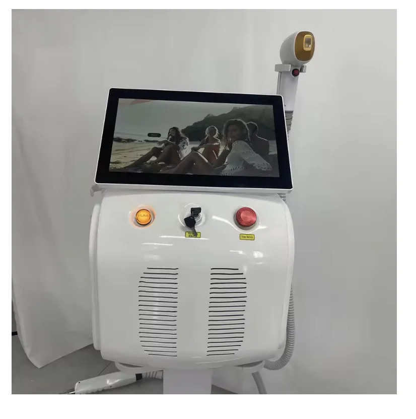 

Portable high-power ice cold triple laser 755 808 1064 device diode laser 3 wavelength painless 808nm hair removal machine