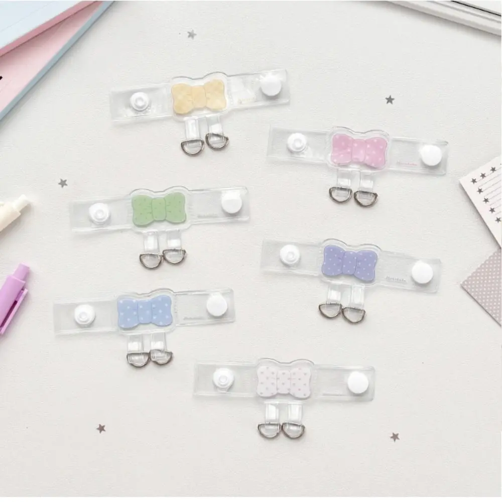 Funny Polka Dot Bow Bag Hanging Buckle Bowknot DIY Bag Extender Buckle Mountain Climbing Buckle Transparent Star Keychain Women