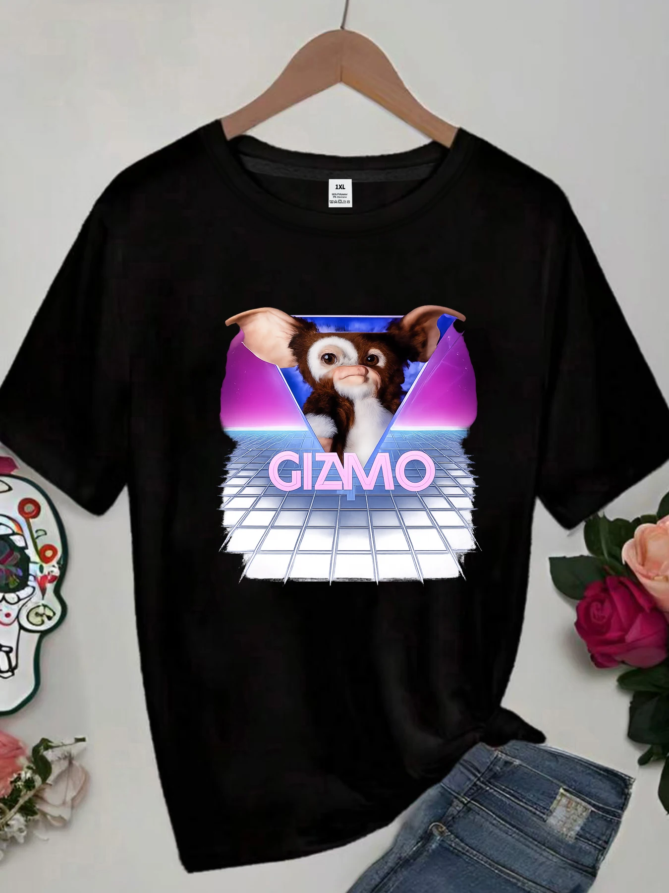 

【WY3508744】Женская футболка с круглым вырезом и принтом Little Monkey, летняя повседневная футболка с коротким рукавом, уличная мода, универсальная женская одежда