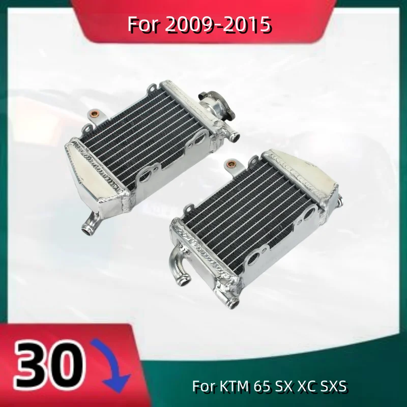 Aluminum Radiator For KTM 65 SX XC SXS 2009-2015 Cooler Cooling Coolant 2009 2010 2011 2012 2013 2014 2015