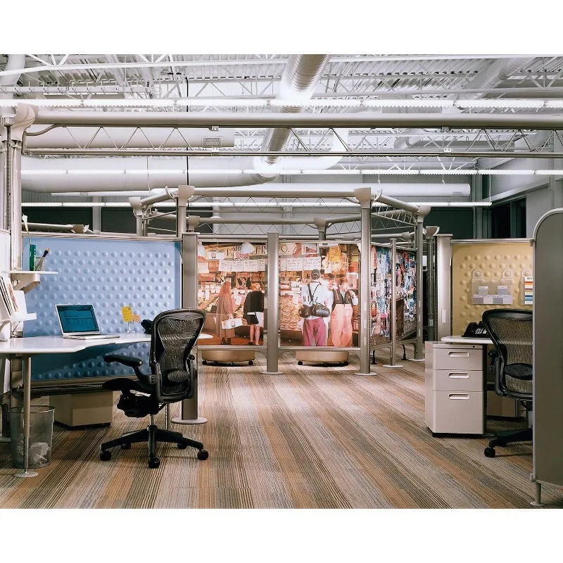 Silla Herman Miller Classic Aeron - Aluminio, Talla B