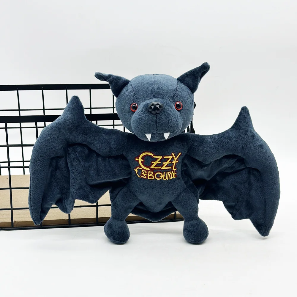 NEW HOT 25CM Ozzy Osbourne Bat Plush Pillow Doll For Boys and Girls Christmas Halloween Decoration Holiday Gift