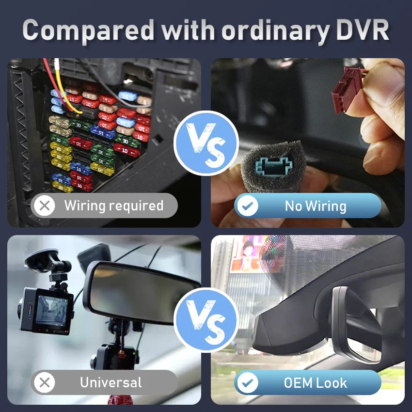 جهاز تسجيل فيديو رقمي للسيارات لسيارة VW Volkswagen ID.4 ID4 Standard AWD Pro S Plus CROZZ CROSS 2022 2021 التوصيل والتشغيل 4K Dash Cam لأودي Q4 e-tron 2022 #6