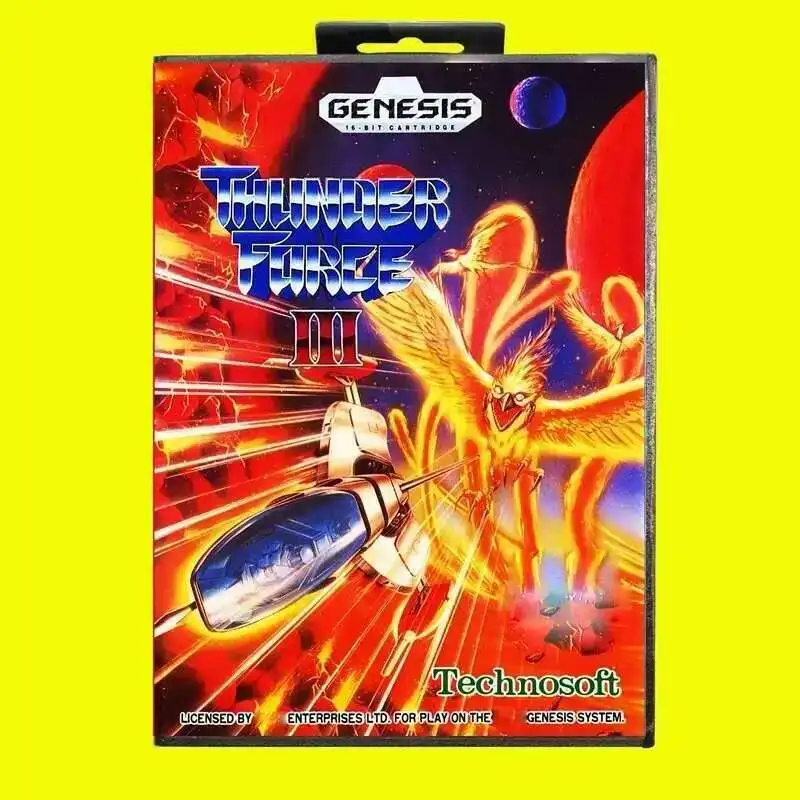 Thunder Force III MD การ์ดเกม 16 บิต US สําหรับ Sega Megadrive Genesis คอนโซลวิดีโอเกมตลับหมึก