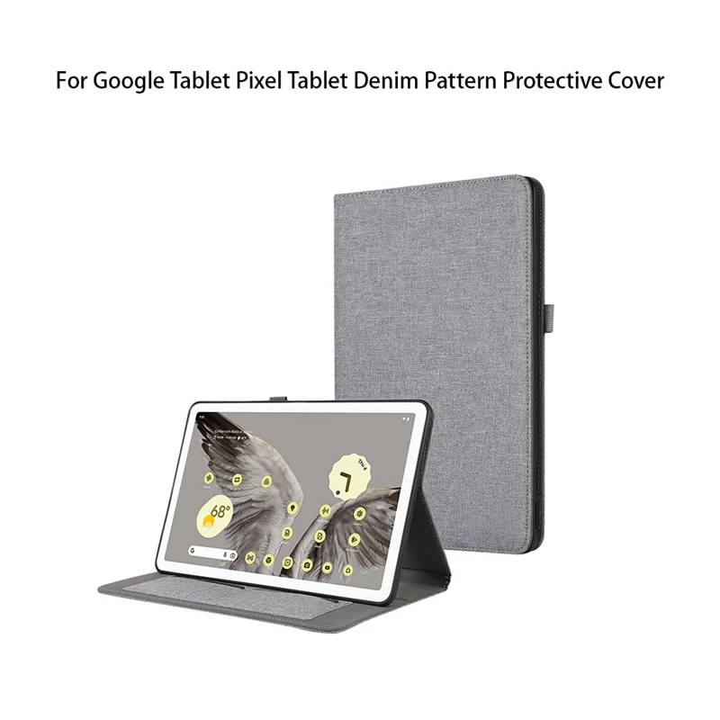 For Google Tablet Pixel Tablet Denim Pattern Protective Cover Tpu Soft Case Be Connected To The Sound Case