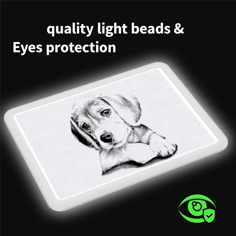 MLGB-Super Bright Light Pad A4 With 3500Mah Battery For Weeding Vinyl,6 Level Dimming,3 Color Temperatures Light Table