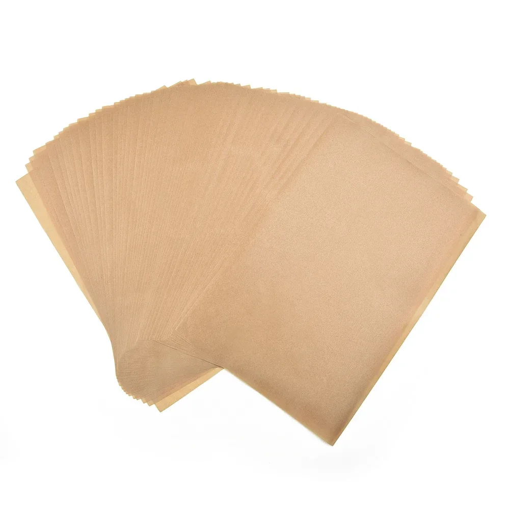 100Pcs Parchment Waterproof Paper Sheets Precut Unbleached Baking Paper Non-Stick Cooking Paper Mat Baking Tools For Kitchen