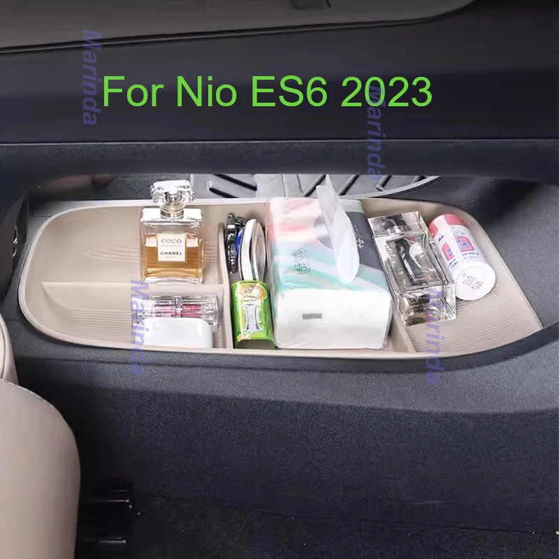 For Nio ES 6 2023 Car Under Central Console Armrest Storage Armrest Box Classify Expansion Stowing Interior Accessories