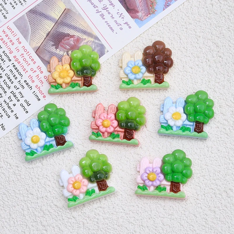 100pcs Kawaii Cartoon Pooh Bear Cookies, pig Tableware Resin Scrapbook DIY jewelry Dollhouse Decorating Accessories