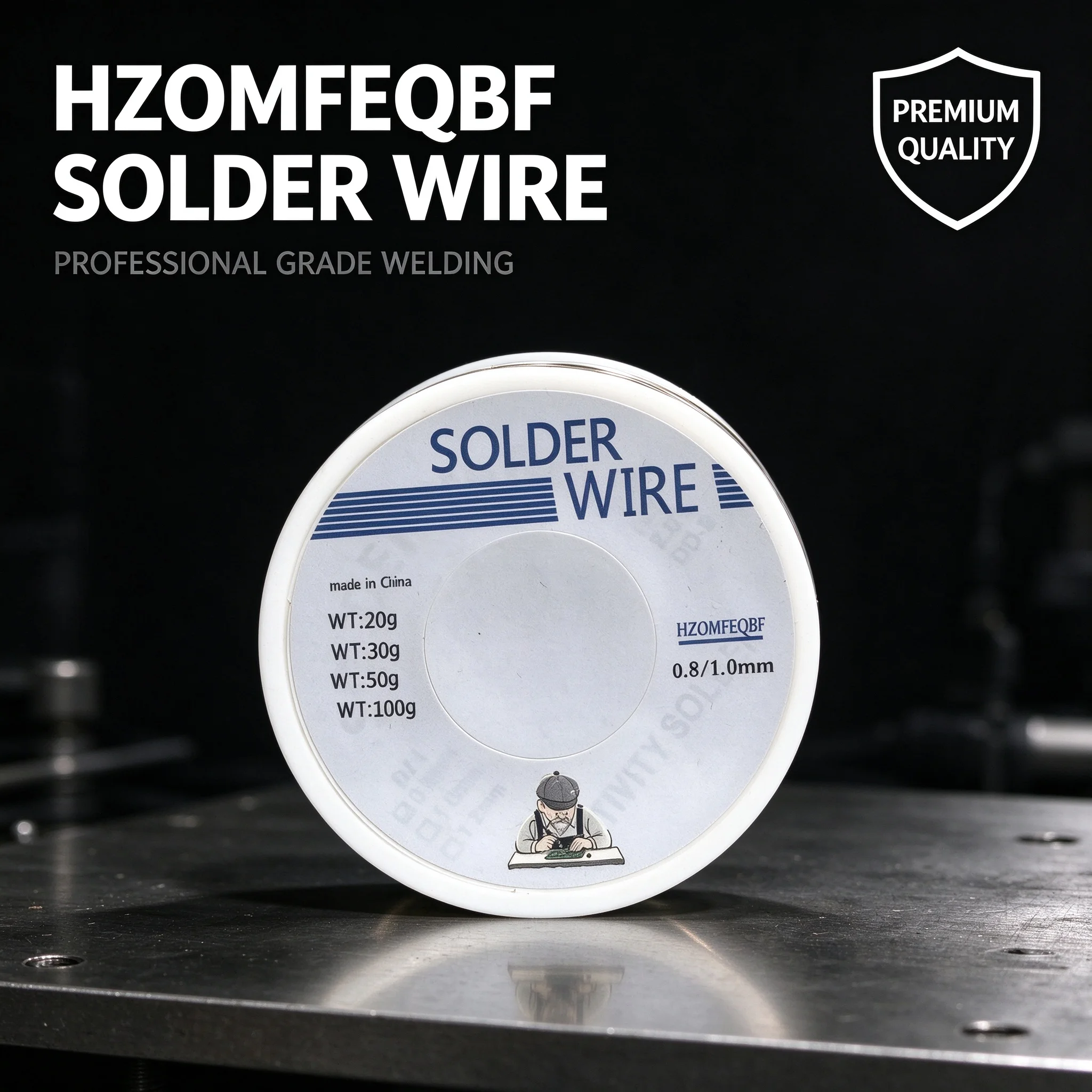 HZOMFEQBF solder wire 20g/30g/50g/100g, suitable for PCB, mobile phone maintenance DIY、 Easy to use solder wire for electronic s