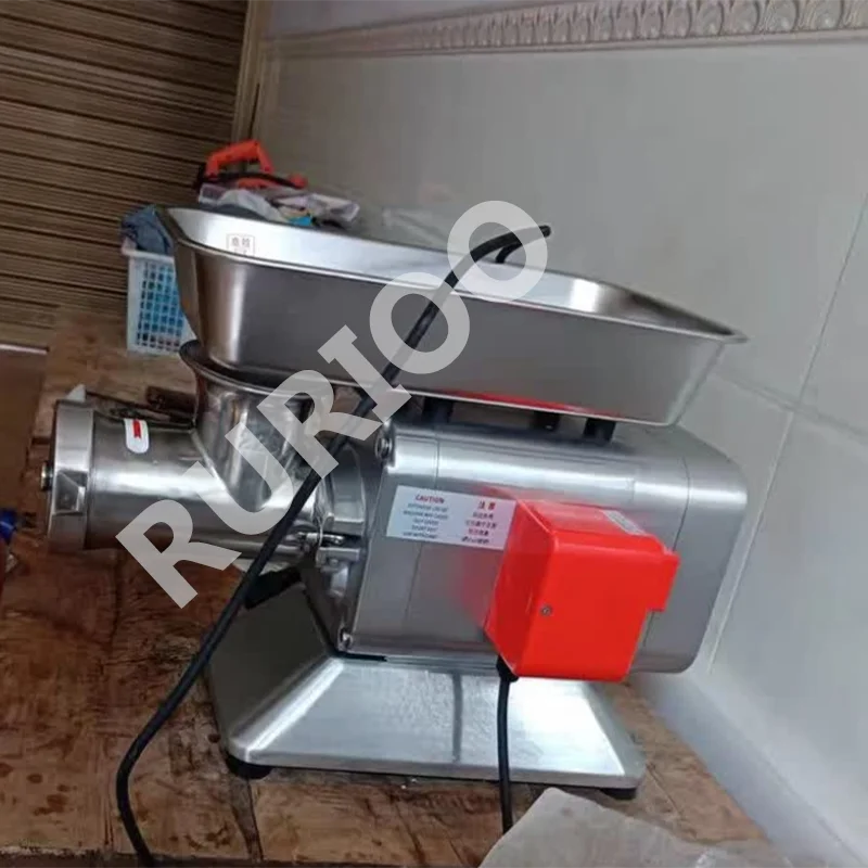 Commercial New Stainless Steel Desktop Electric Meat Grinder with Automatic Operation High Capacity