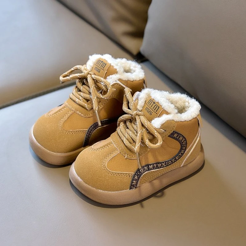 

Children Sneakers Girl's Shoes Suede Splicing Kids Children's Hook Loop Lace Up Casual Shoe 2025 Spring Girls Boys Trainers