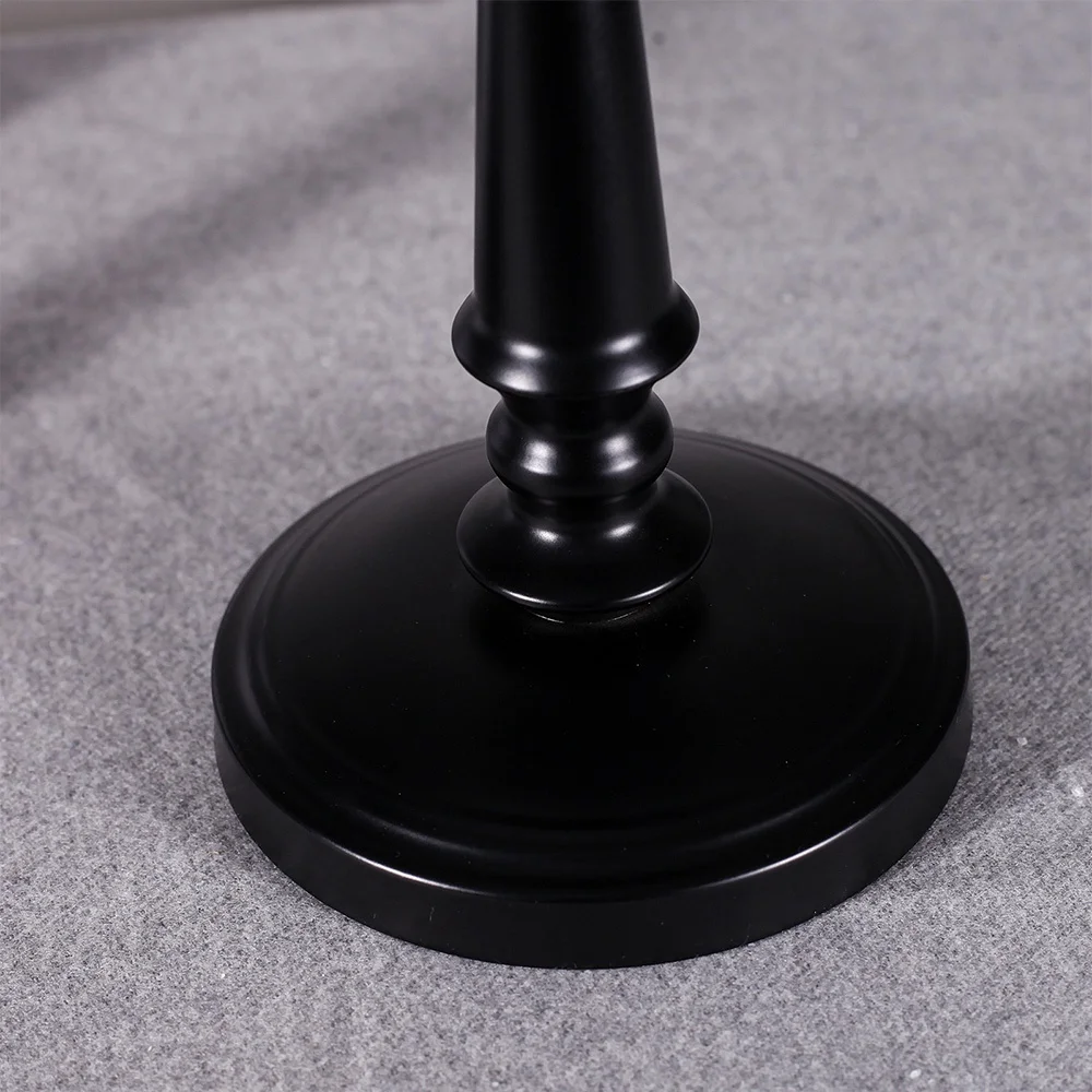 Suporte de vela preto colunar EAS-3Pcs, suporte de vela de metal, ótima decoração para festa de aniversário de casamento em família