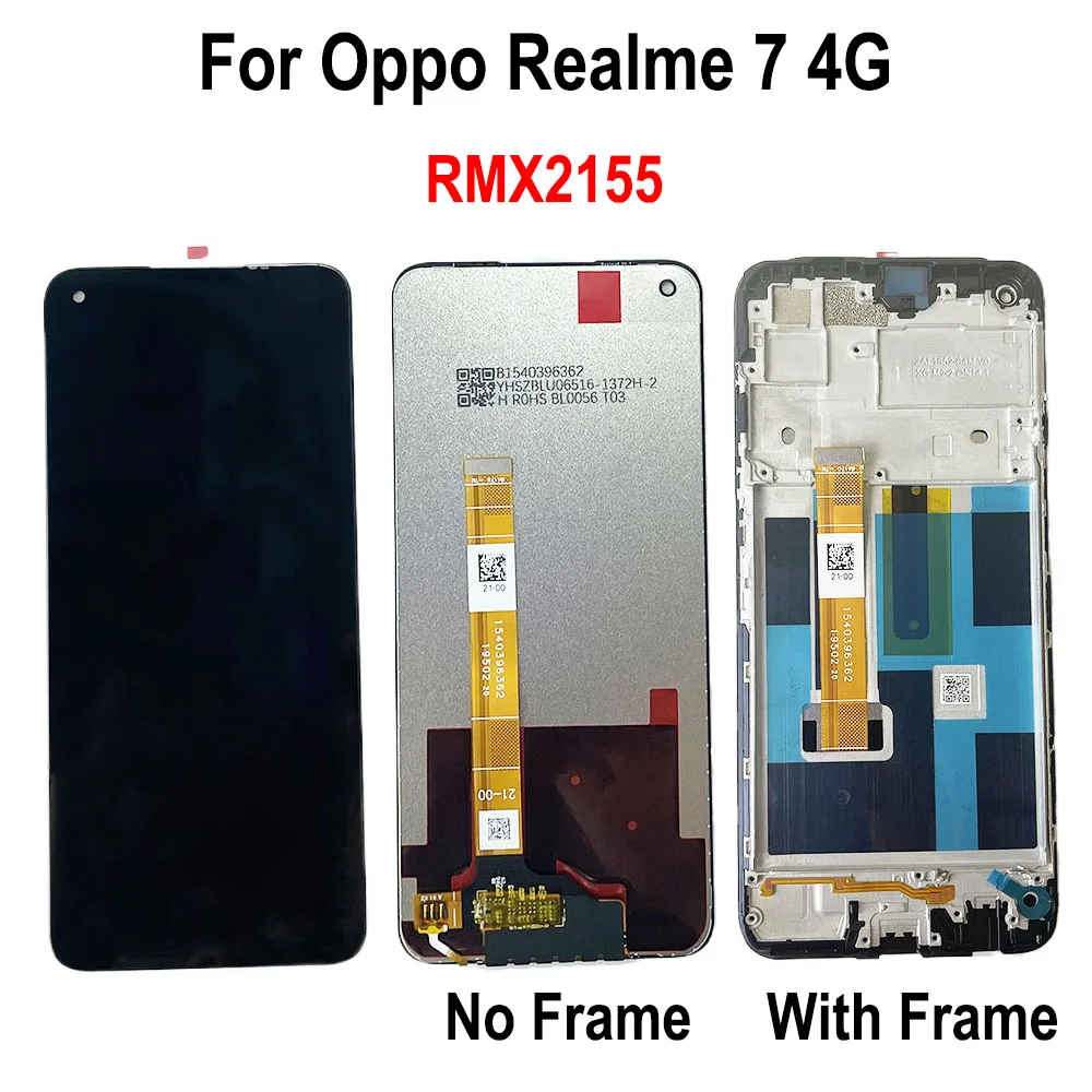 Для Oppo Realme 7 RMX2155 ЖК-дисплей с сенсорным экраном в сборе для Oppo Realme 7 4G Экран дисплея с рамкой Запасные части