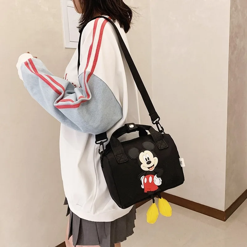 Disney Echte Nieuwe Mode Mickey Kindertas Handtas Jongens En Meisjes Schouder Crossbody Tas Mickey Mouse Damestas