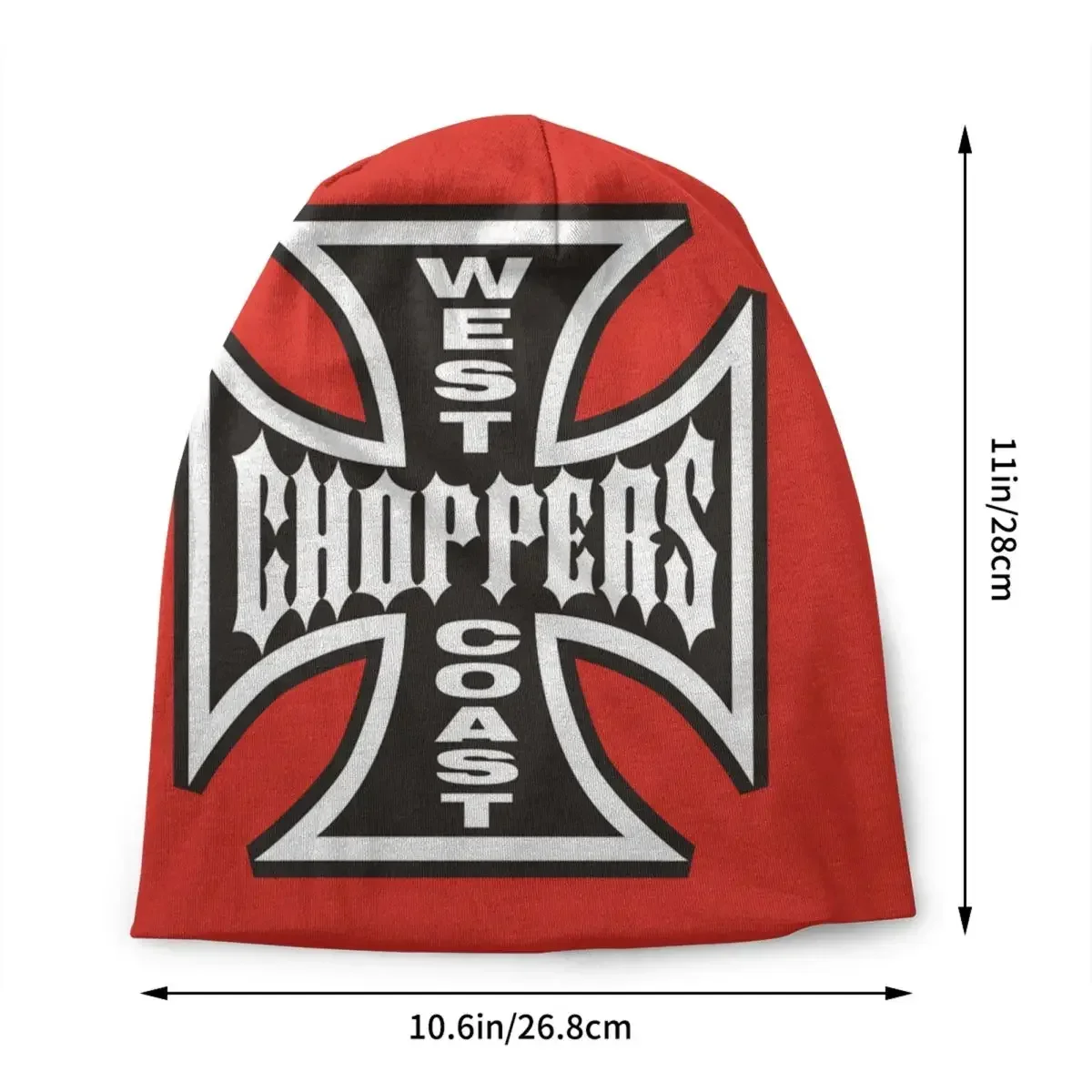 Custom West Coast  Cross Choppers Beanie Cap Winter Warm Bonnet Homme Knitting Hats Street Outdoor Ski Skullies Beanies Hat