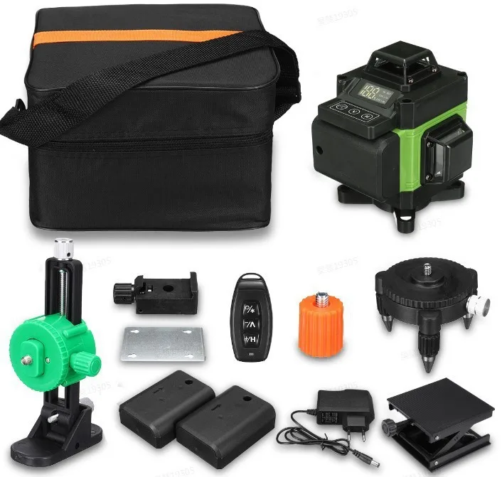 

16-линейный цифровой дисплей с зеленым светом, высокоточный прибор с синим светом для разметки от стены до пола, яркий свет, тонкая линия.