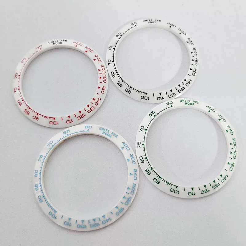 High-Quality Ceramics 30.5mm-38mm Watch Bezel Insert Fit 40mm Daytona Watch Case VK63 Movement Bezel