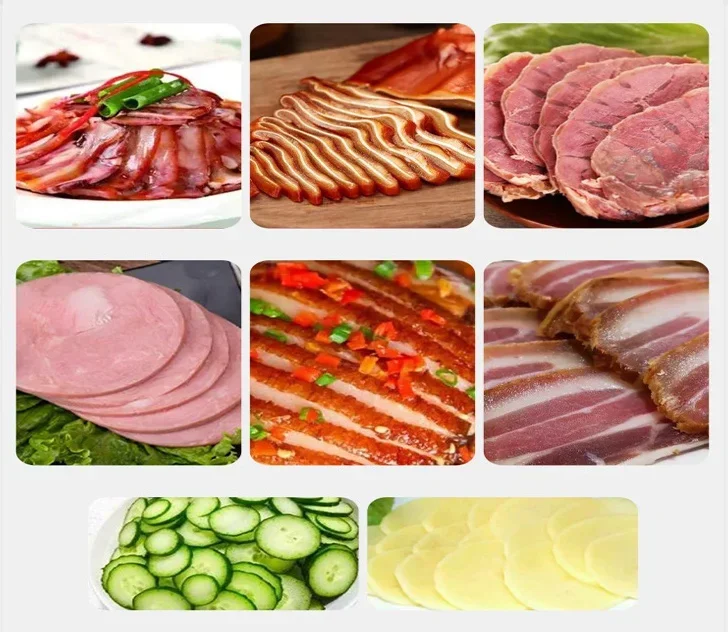 Multifunctional automatic and efficient automatic cooked beef and pork cutter, cheese ham sausage cutter