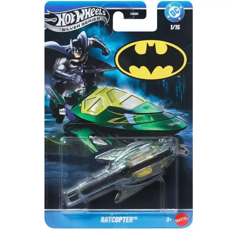 

Hot Wheels Hgd89 Silver Series Batman Batmobile Series Alloy Car Model Die-Cast Batman Robin Bane Joker Car Collection Gift Toys