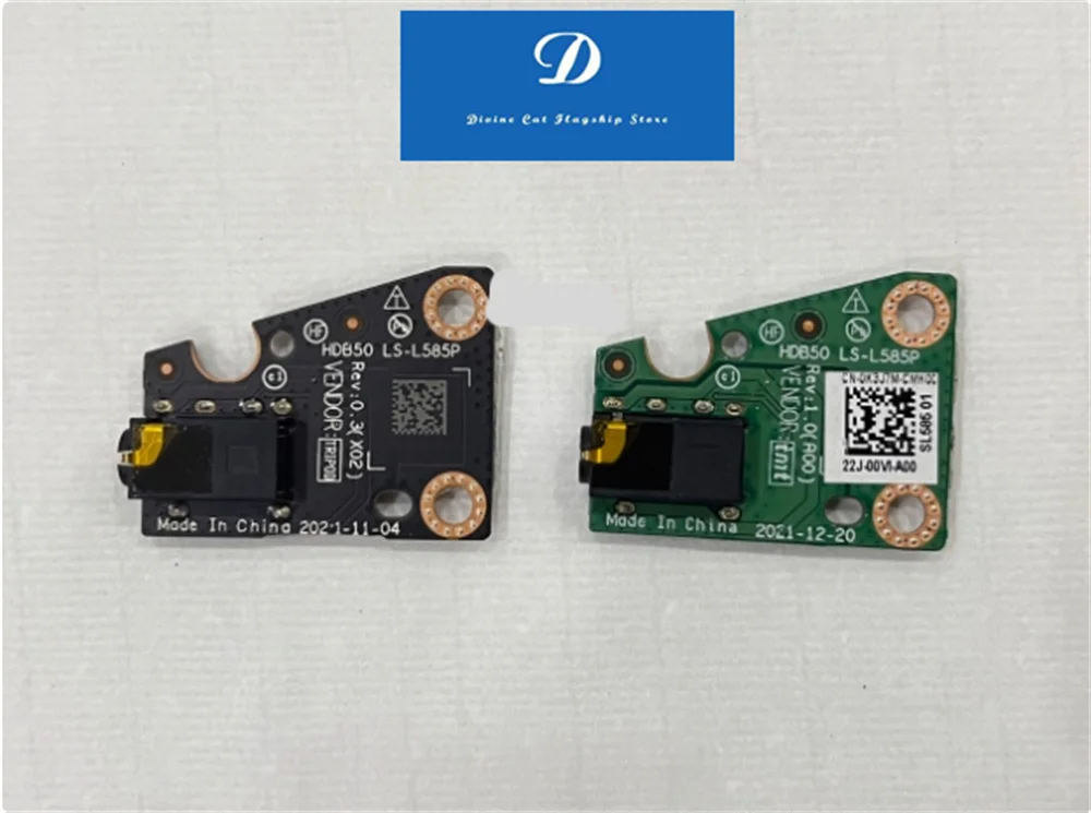 

Плата интерфейса аудио наушников для Dell Latitude 7520 HDB50 LS-L585P K3J7M