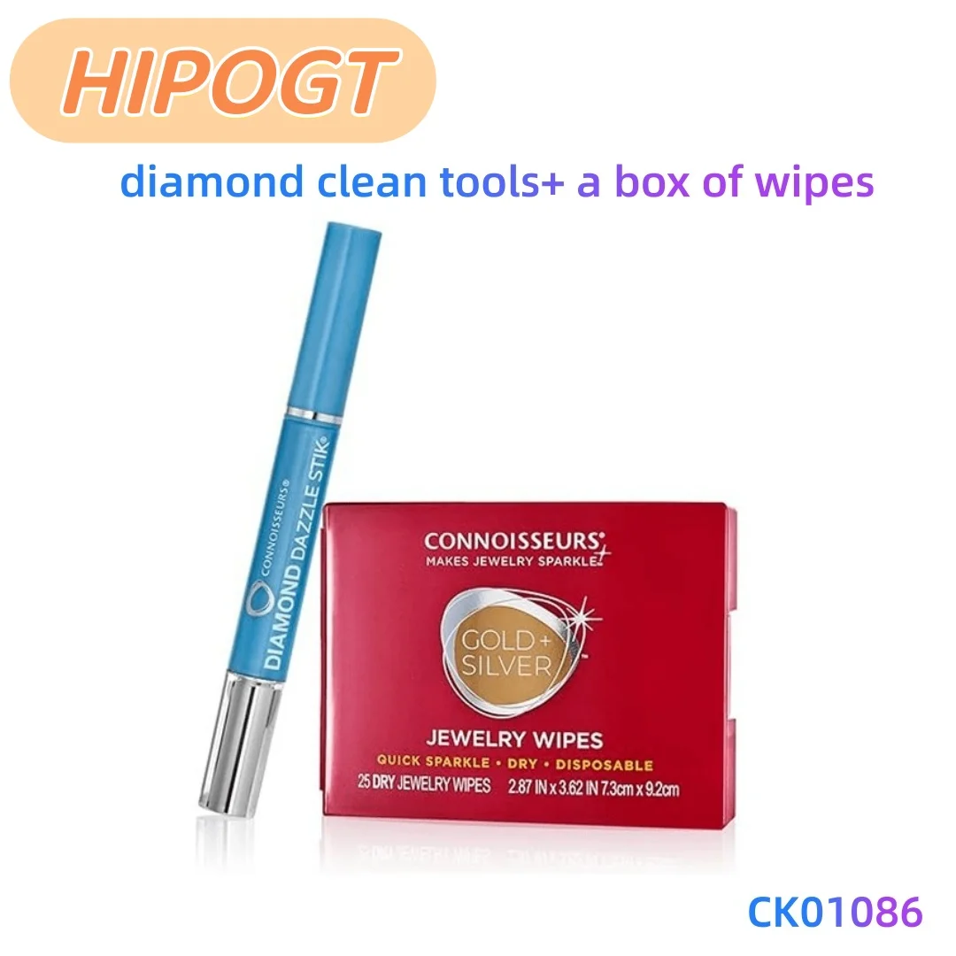 Jewelry Cleaning Care Kit Disposable Jewelry Wipes Brighten Gold Silver Diamond Gemstone Watch Portable Jewelry Maintenance
