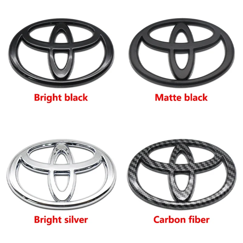 1Pc ABS Car Logo 3D For Toyota Car series Corolla Camry RAV4 Front Head Grill Hood Bonnet Emblem Rear Tail Bumper Trunk Badge view 2