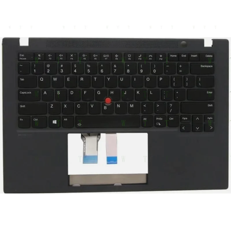 TTT  For Lenovo ThinkPad T490S T495S Gen 2 WWAN Palmrest Backlit Keyboard 5M11A37557