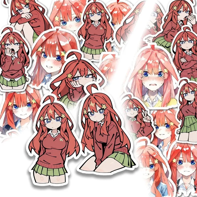 The Quintessential Quintuplets‌ Nakano Itsuki‌ Anime character cartoon expression stickers handbook diy decoration stickers gift view 2