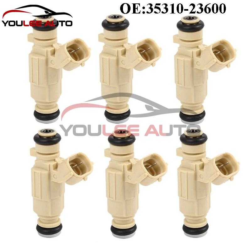 

6 шт. 35310-23600 3531023600 9260930013 топливные форсунки для Hyundai Elantra Tiburon Tucson Kia Spectra Sportage 2.0L 2.4L I4